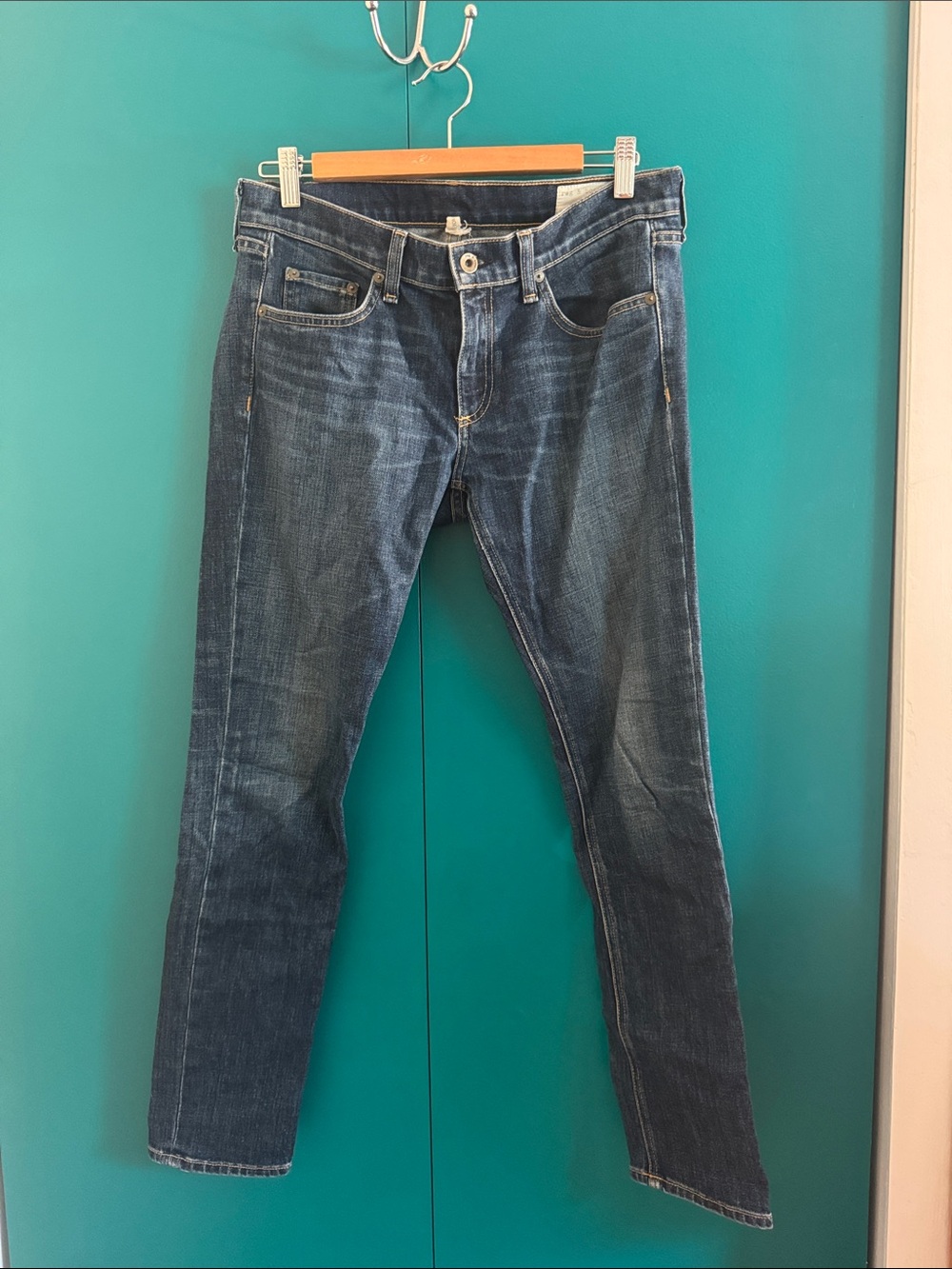 Women’s Rag & Bone Dark Blue Slim Fir Low RiseJeans
